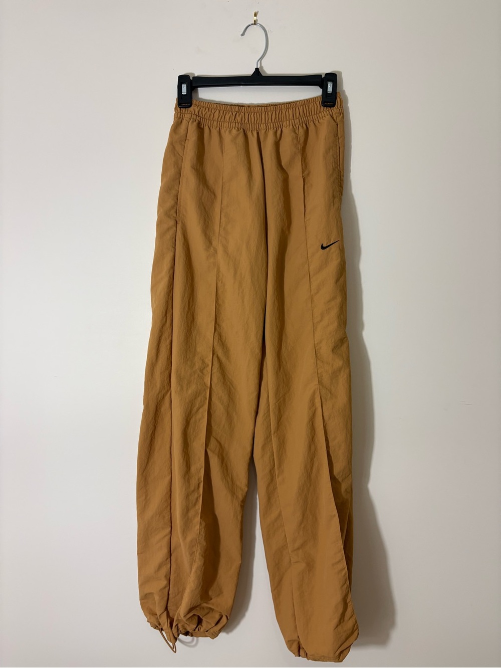 Nike Women’s Caramel Brown Track Pants with Drawstring Hems